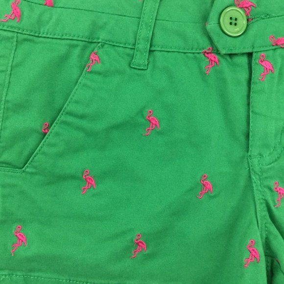 Flamingo Print Short Shorts Size 5 - Picture 3 of 5